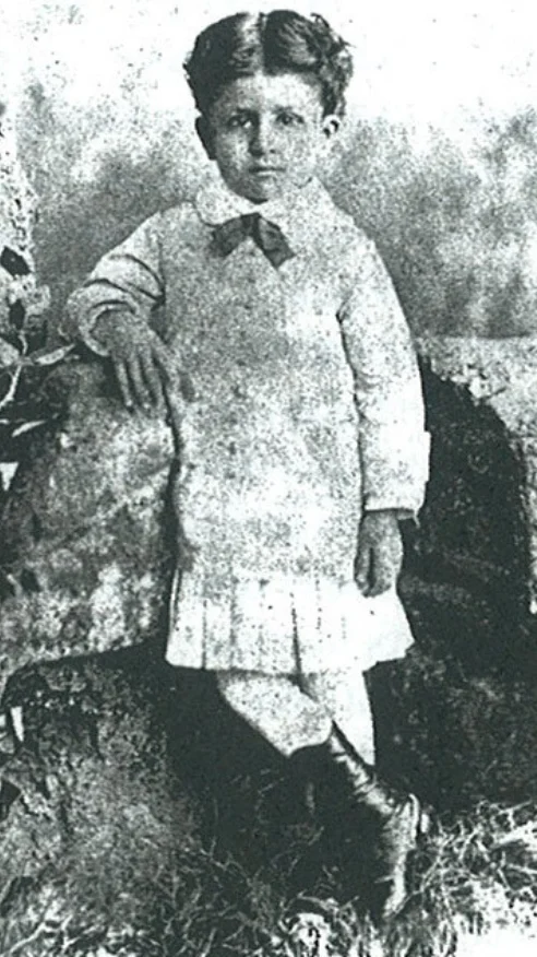 Manuel Ugarte de niño.